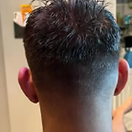 Men's skin fade haircut